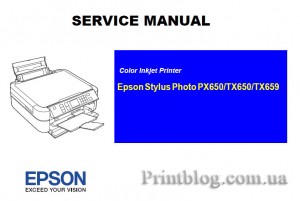 Service manual Epson Stylus Photo PX650, TX650, TX659