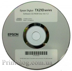 Установочный диск Epson TX210