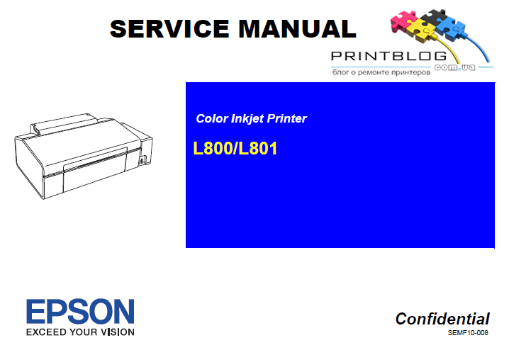 Service manual Epson L800, L801