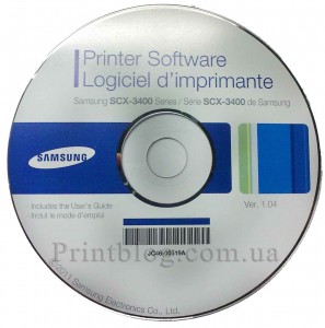 Оригинальный диск с драйверами Samsung scx-3400