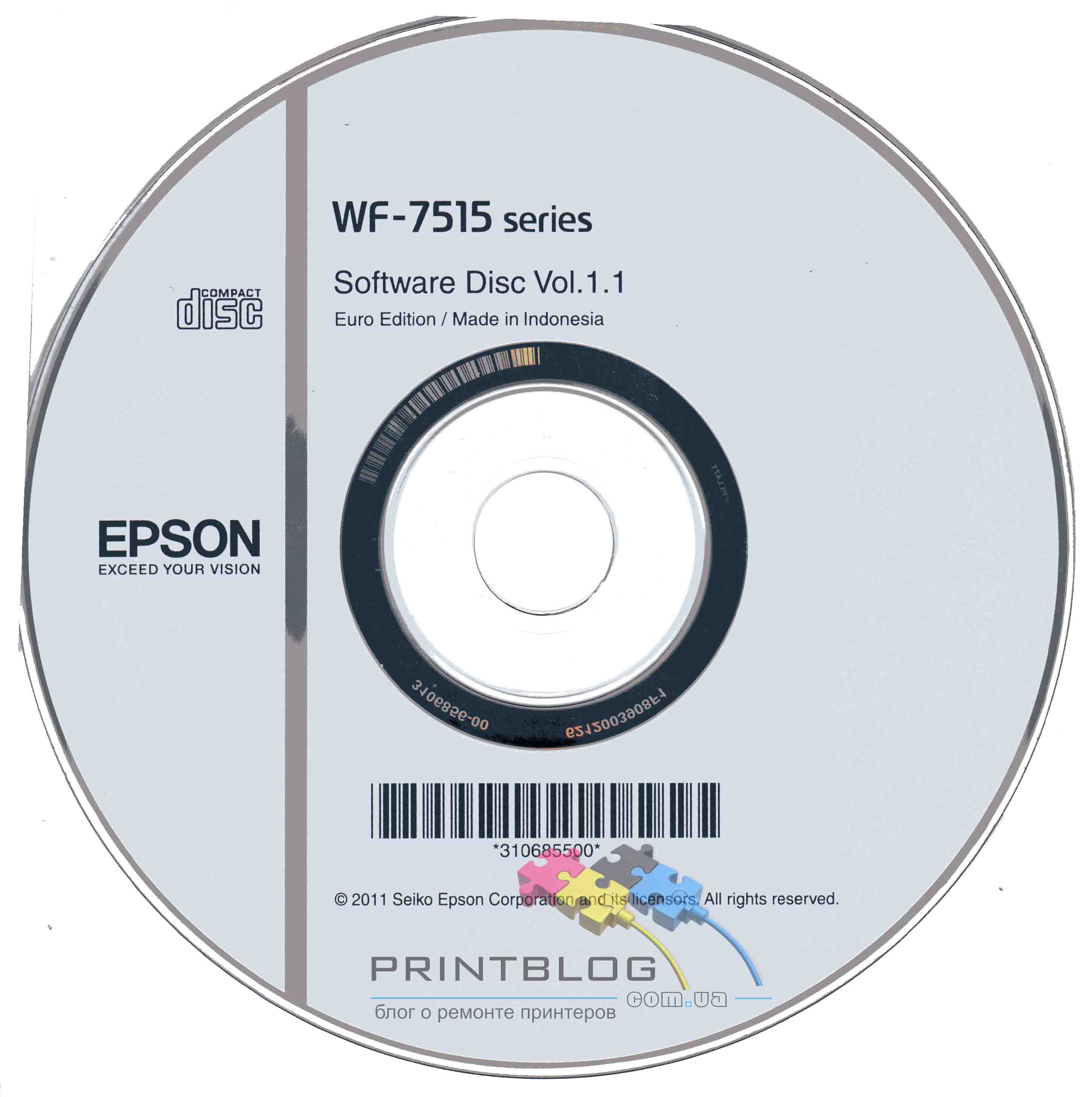 Скачать установочный диск Epson wf7515