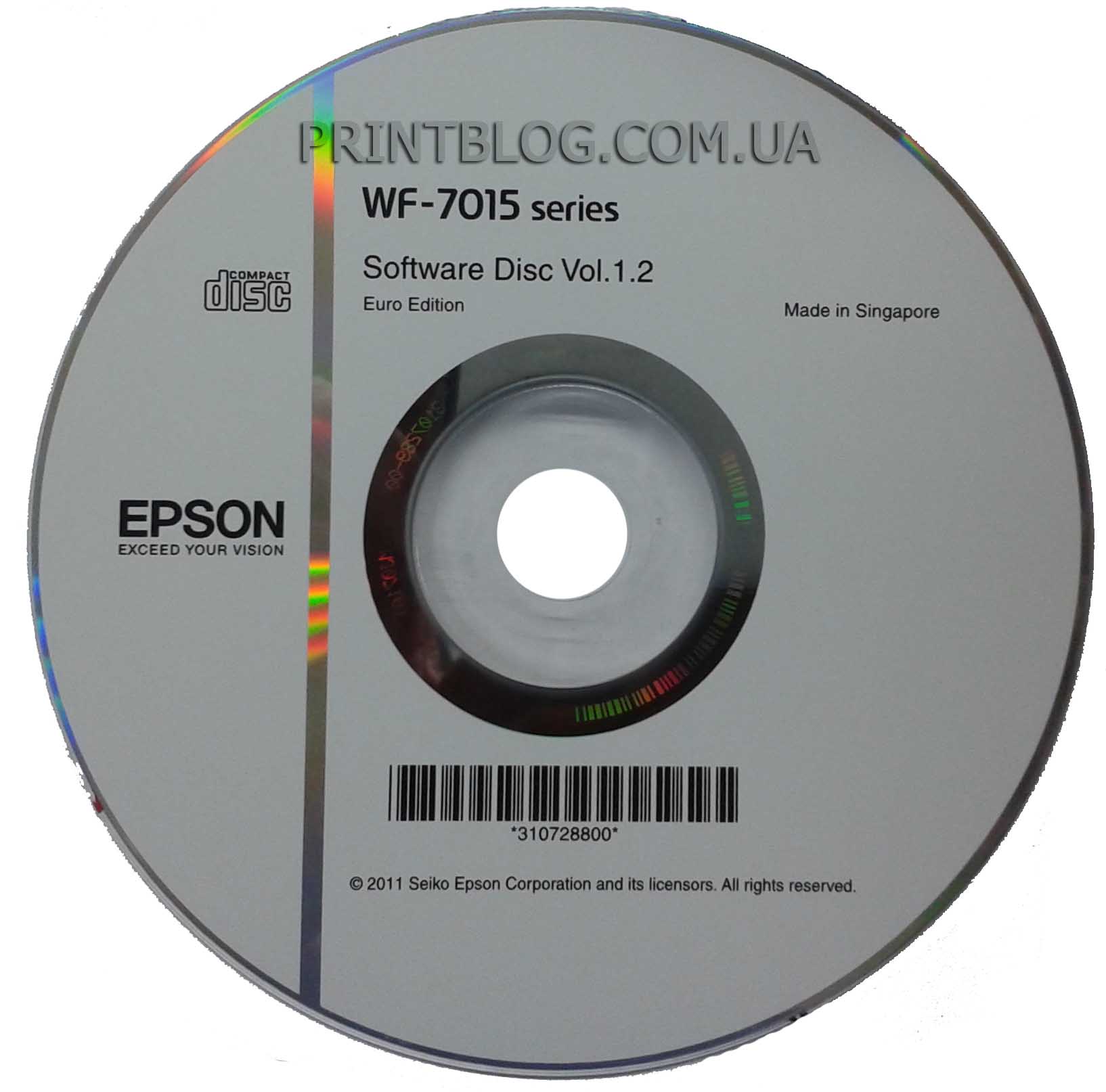 Диск с драйверами Epson WF 7015
