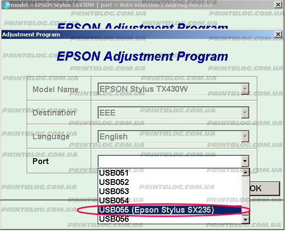 Epson Stylus SX230, SX235W, SX430, SX435