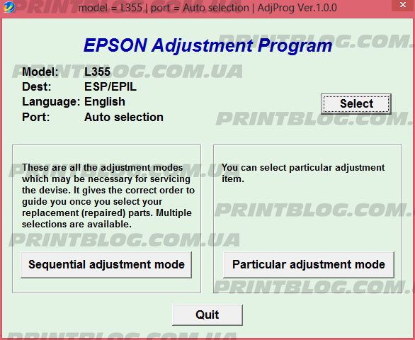 Adjprog.exe For Epson L380